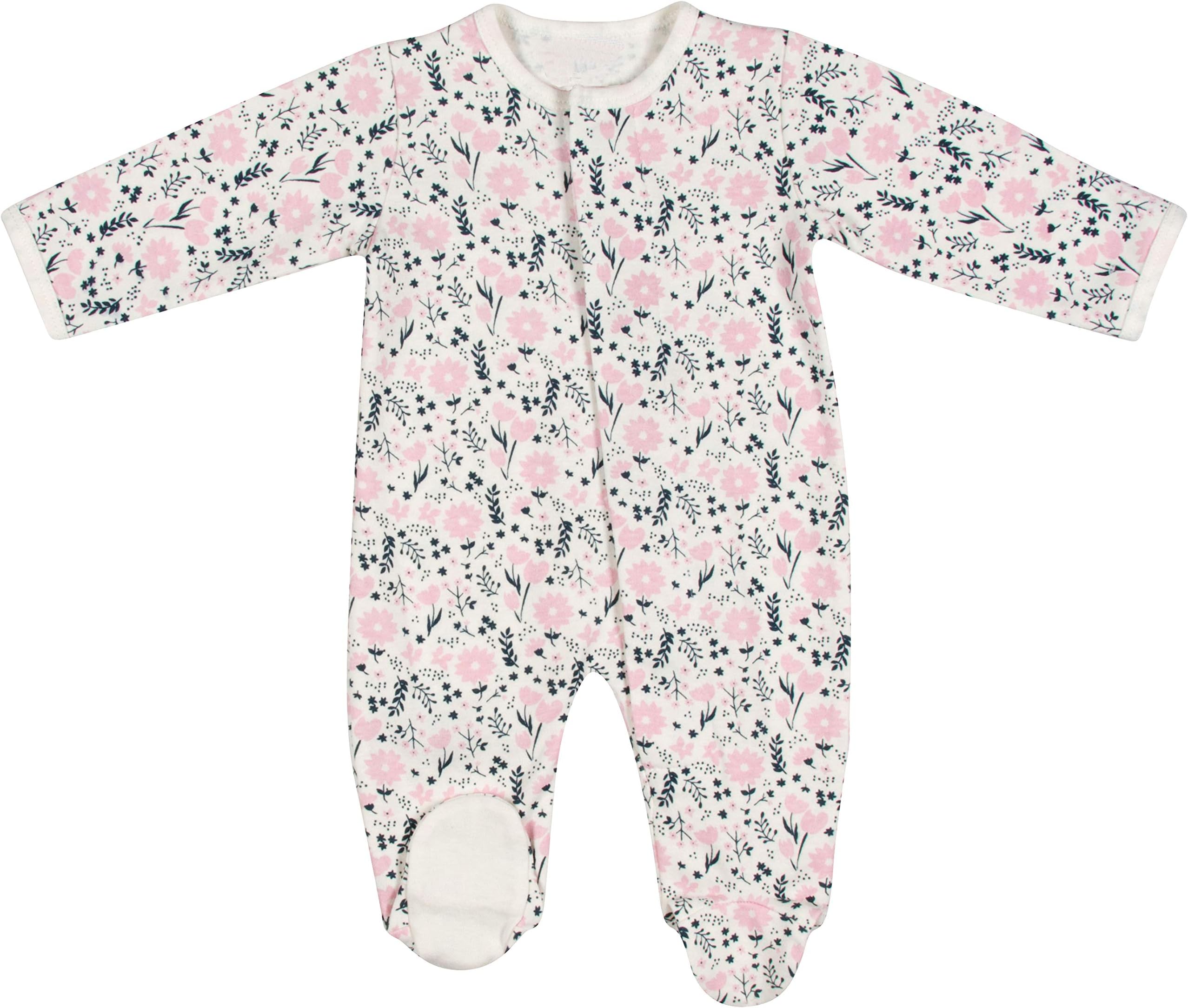 Magnetic Me Footie Pajamas 100% Organic Cotton Baby Sleepwear Quick Magnetic Fastener Sleeper