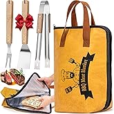 4PCS BBQ Blanket for Resting Meat, Grill Blanket with BBQ Tool Set, 17IN Reusable Smoker Meat Resting Blanket with Wide Mouth for Large Brisket Turkey, Ribs, Steak, Pork Shoulders