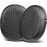 SOULWIT Earpads Replacement for Skullcandy Riff, Riff2 Wired/Wireless On-Ear Headphones, Ear Pads Cushions with Softer Leather, Noise Isolation Foam (Black)