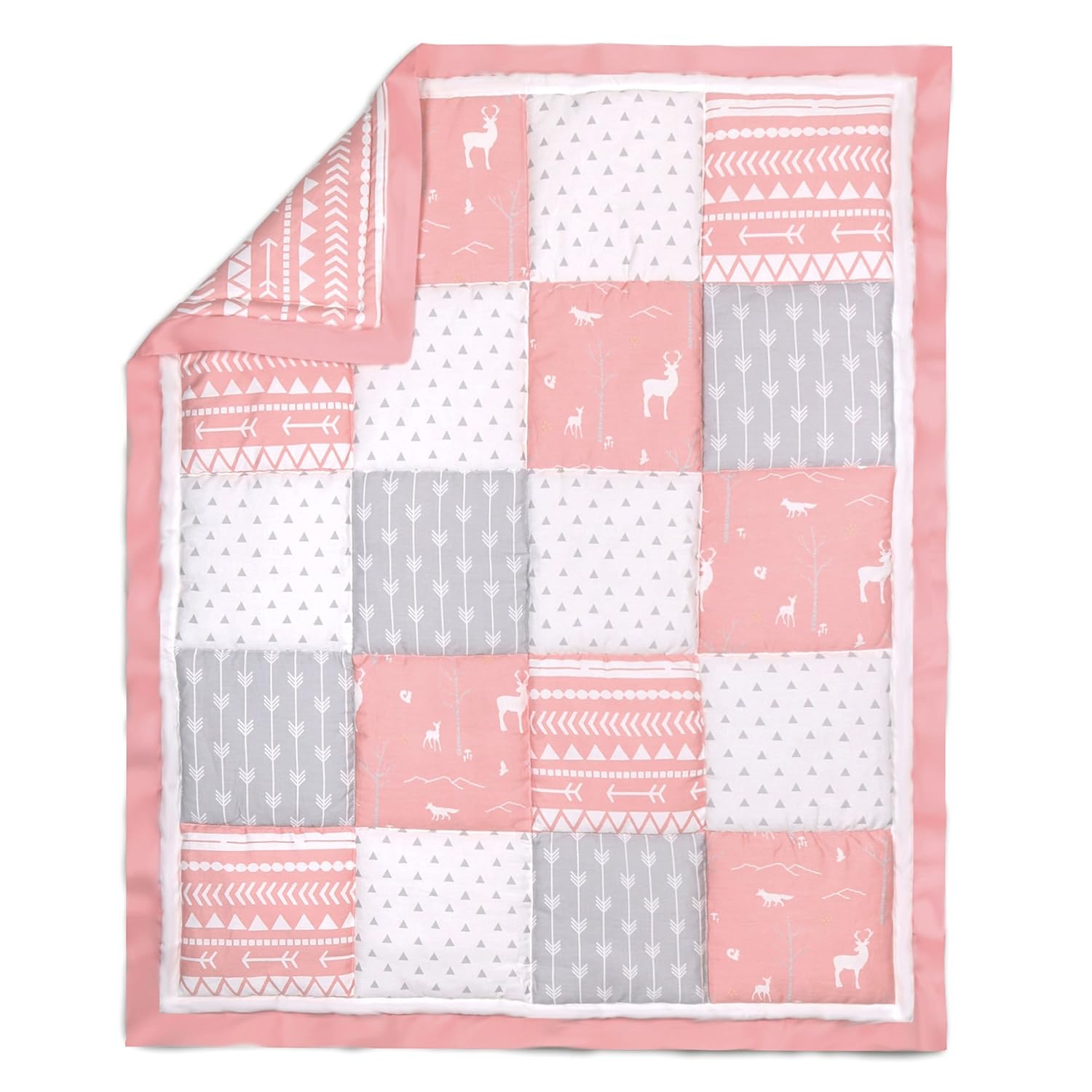 woodland cot quilt