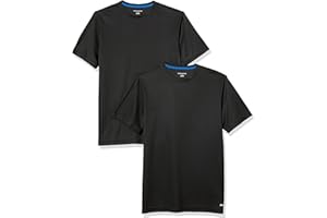 Amazon Essentials T-Shirts for Men, Active Performance Tech, Available in Big & Tall, Pack of 2
