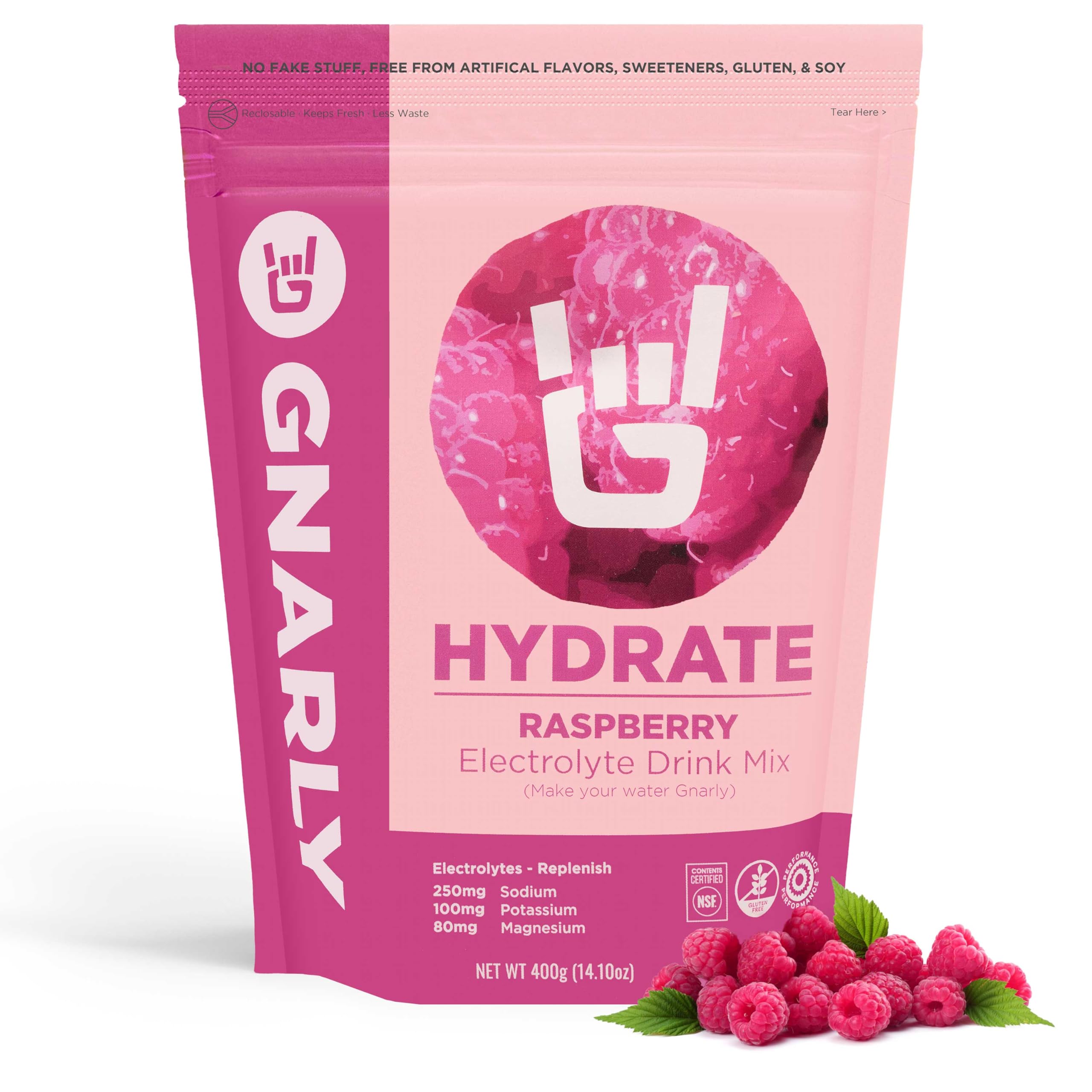 Hydrate Electrolyte Drink Mix (Raspberry)