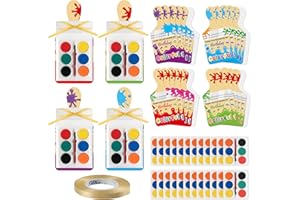 ARIANQICULT Watercolor Paint Set for Kids - 24Pcs Back to School Classroom Party Favors, Watercolor Paint Pallets with Thank You Cards, Kids Birthday Gift for Boys Girls Gift Exchange DIY Art Project Prize Party