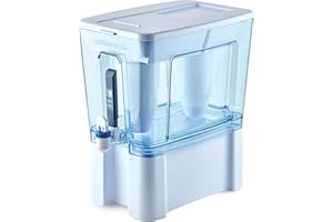 ZeroWater 52-Cup Ready-Read 5-Stage Water Filter Pitcher Dispenser with 5-Stage 0 TDS Zero Water Filter – IAPMO Certified to Reduce Metals, Chlorine, Lead, Chromium, and Forever Chemicals PFOA/PFOS