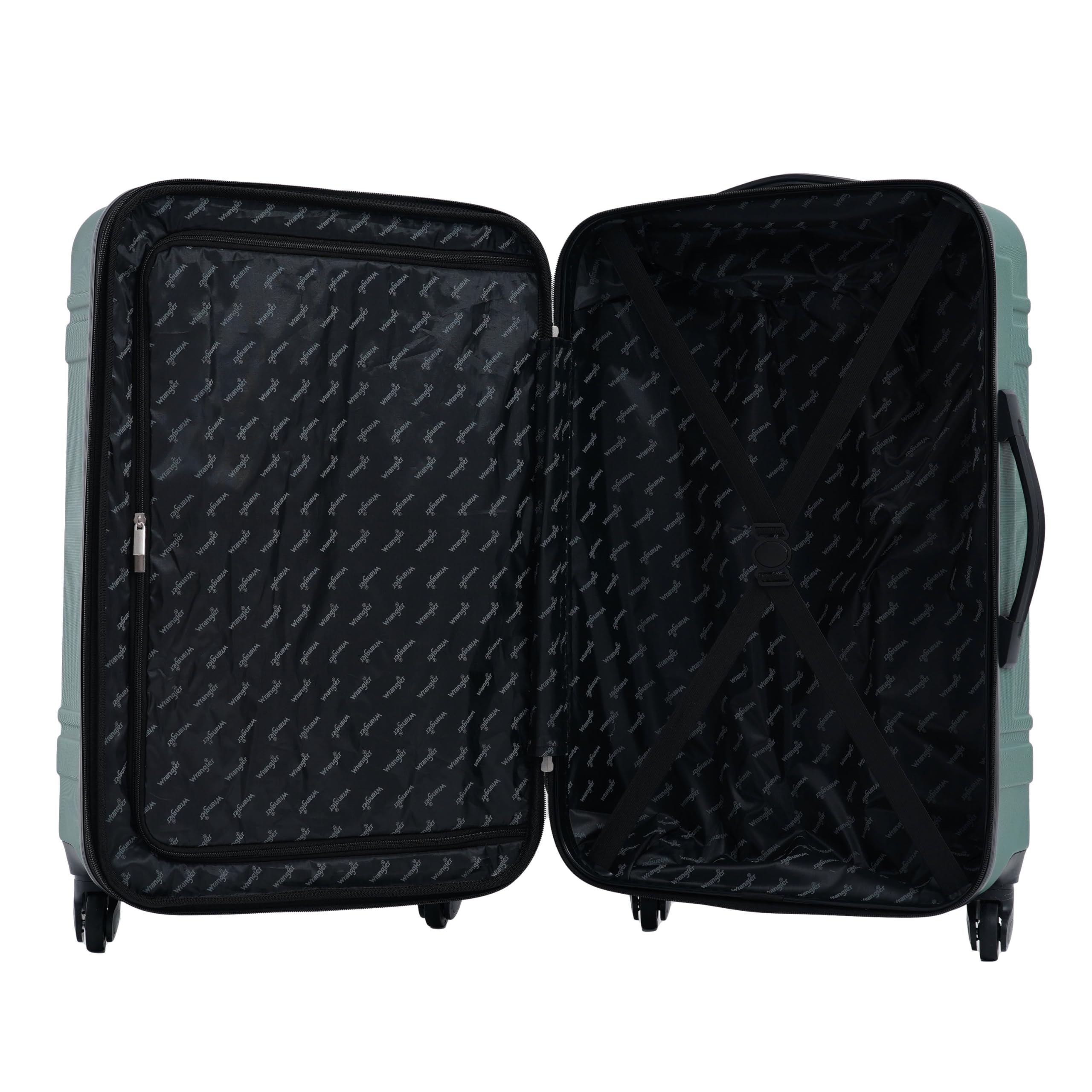Wrangler 3 Piece Astral Travel Luggage Set, Sage Brush