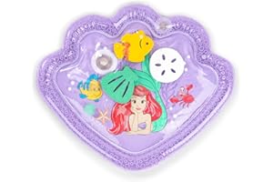 Bright Starts Disney Princess Ariel Water Mat, The Little Mermaid Sea Treasures, Purple, Baby Girl Newborn +
