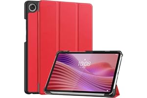 Smart Case for Lenovo Tab One/Tab K9 8.7'', Ratesell Lightweight Trifold Stand Smart Case Cover with Auto Wake/Sleep for Lenovo Tab One/Tab K9 8.7 Inch Red