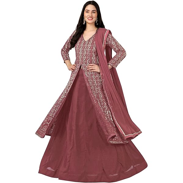 Lehenga For Women Ready To Wear TRENDMALLS 's Satin Embroidery