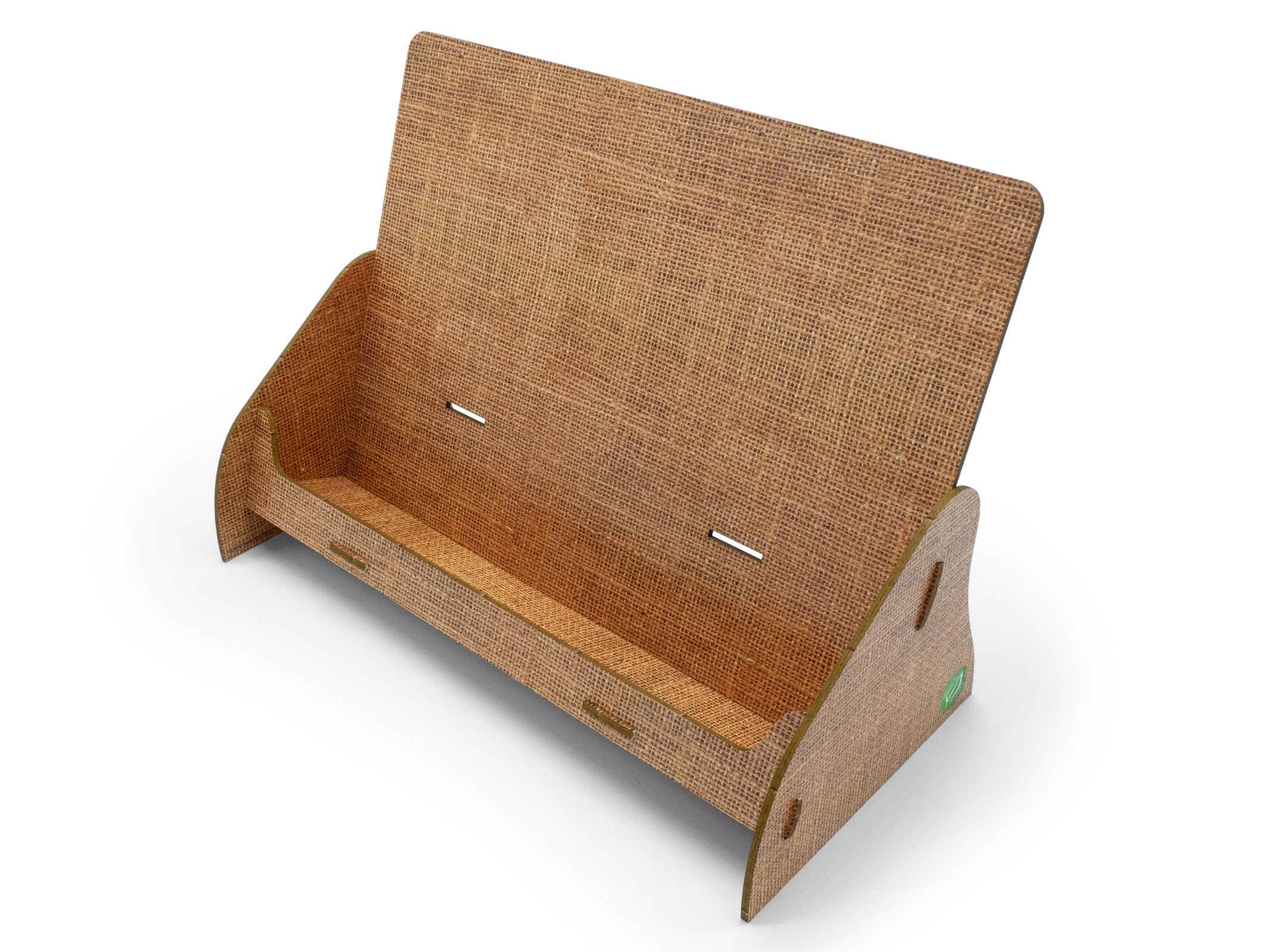 stableco 1x Ecological Brochure Stand DIN A4 Horzontal with 1 Compartment Stable Flyer Stand in Natural Design No Plastic! Just Paper! Sustainable Brochure Holder, Postcard Stand Quick to Assemble