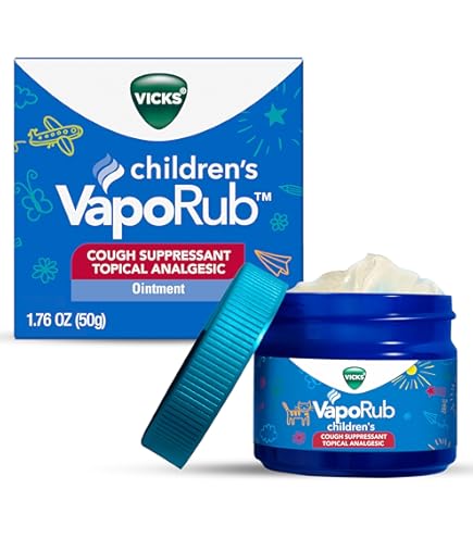 Amazon.com: Vicks VapoRub, Original, Cough Suppressant, Topical Chest Rub &  Analgesic Ointment, Medicated Vicks Vapors, Relief from Cough Due to Cold,  Aches & Pains, 1.76oz : Health & Household
