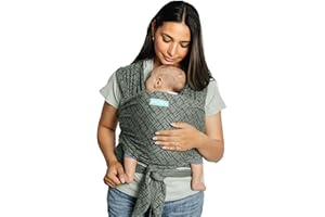Moby Wrap Baby Carrier | Classic | Baby Wrap Carrier for Newborns & Infants | #1 Baby Wrap | Go to Baby Gift | Keeps Baby Safe & Secure | Adjustable for All Body Types | Olive Etch