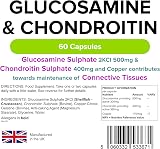 Lindens Glucosamine & Chondroitin 60 Capsules UK Made 500mg/400mg view 2