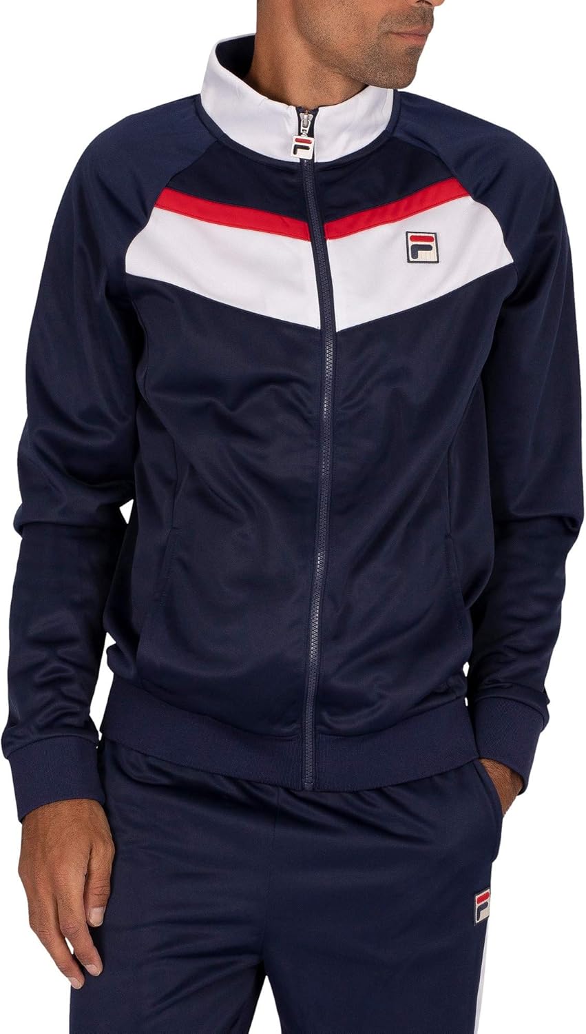 Fila Mens Colour Block Raglan Tracksuit Jacket Amazon.co.uk Clothing