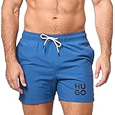 HUGO Men's Standard Block Logo Swim Trunk