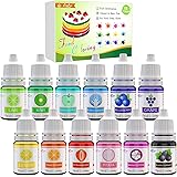 Food Coloring - 12 Color Vibrant Cake Food Coloring Set for Baking, Decorating, Fondant and Cooking - Upgraded Liquid Concent
