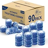 Vacplus Toilet Bowl Cleaner Tablets, 90 Pack, Auto Cleaning, Long-Lasting | Bathroom Tank, Prevent Stains, Deodorizing, Easy Use, Septic Safe