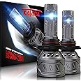 KATANA 9005 Light Bulbs,HB3 Bulb 400% Brightness 6500K White Plug and Play Mini Size Fog Light Bulbs of 2