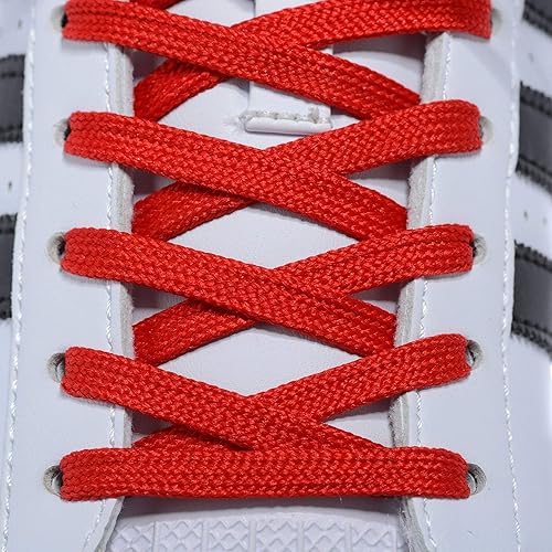 AOMIDI Flat Shoelaces Wide Shoes Lace Pairs Wide Shoelaces