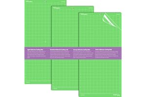 CRABCUT Cutting Mats for Cricut Maker 4/Explore 4/Maker 3/Explore 3/Explore Air 2 12x24 Inch 3Pack Green StandardGrip Durable Long Lasting Standard Stickness Replacement Cut Mat for Cricut/Siser Juliet Romeo