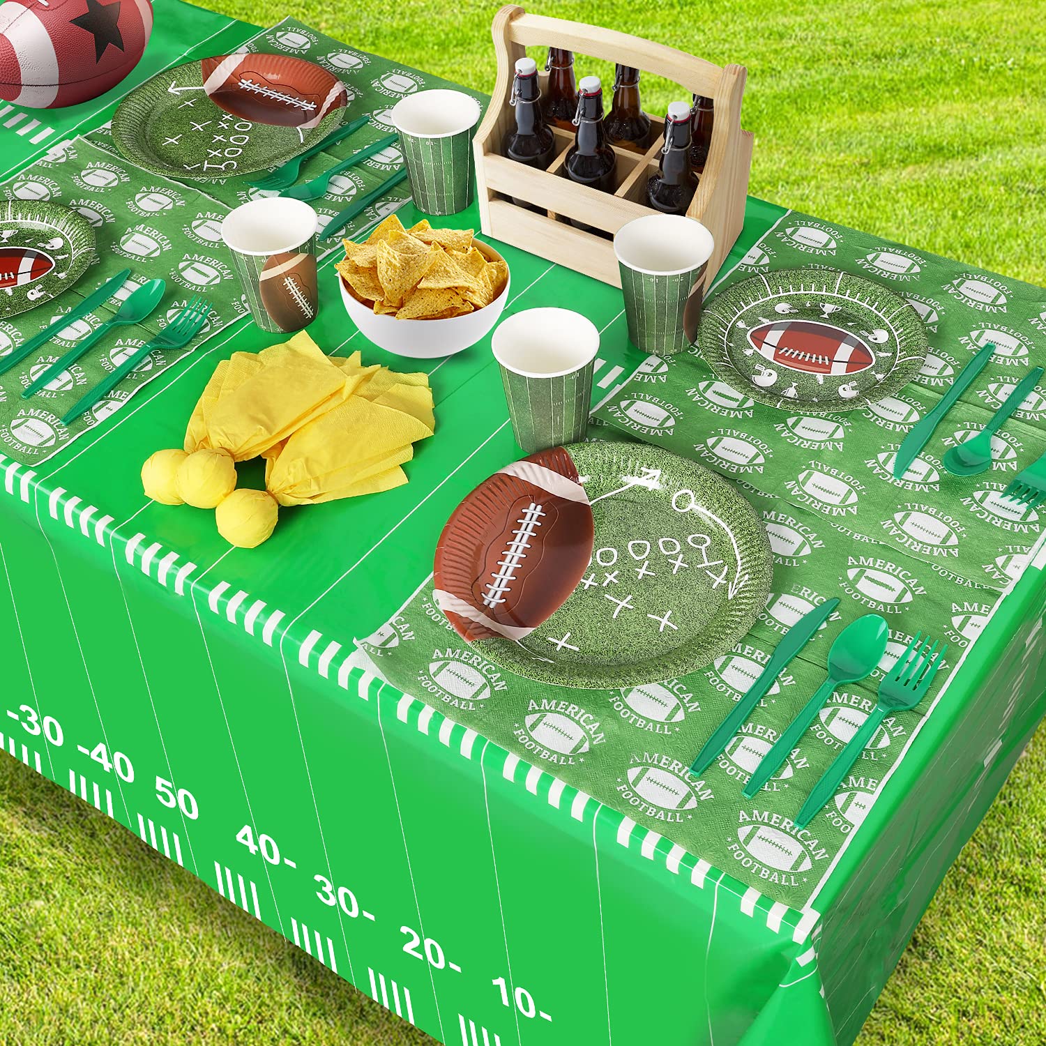 Football Party Supplies and Decorations Set