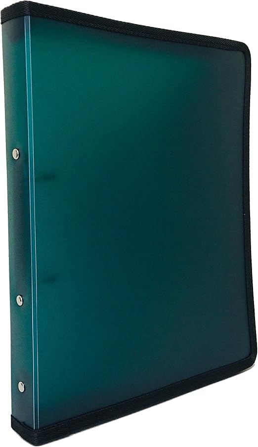 A4 Zip Up Ring Binder 2 Rings Durable Cover Case Documrnts Files Papers