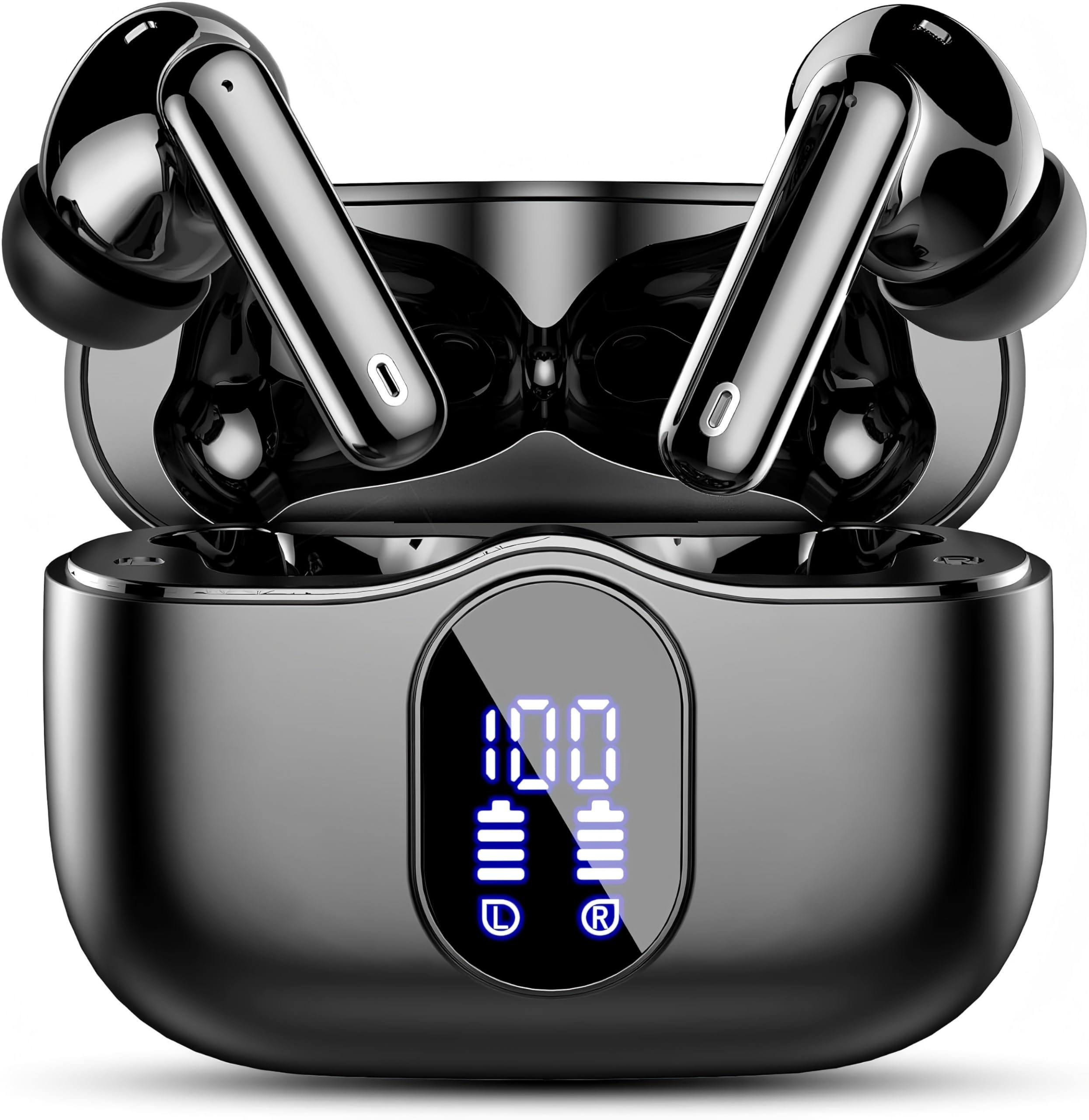 Wireless Earbuds, Bluetooth Headphones 5.4 HiFi Stereo Wireless Earphones | ENC Noise Cancelling Mic, IP7 Waterproof in Ear H