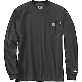 Carhartt Mens Flame Resistant Force Loose Fit Long-Sleeve Lightweight Eagle Graphic T-Shirt