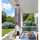 ASTARIN Extra Large Wind Chimes Outside, 2.4in Tubes Metal Handcrafted WindChimes with Deep Tone, Harmonic Deep Sound Outdoor Chimes,Outdoor Bass Bell Chime for Patio,Garden Yard Decoration,78" Bronze