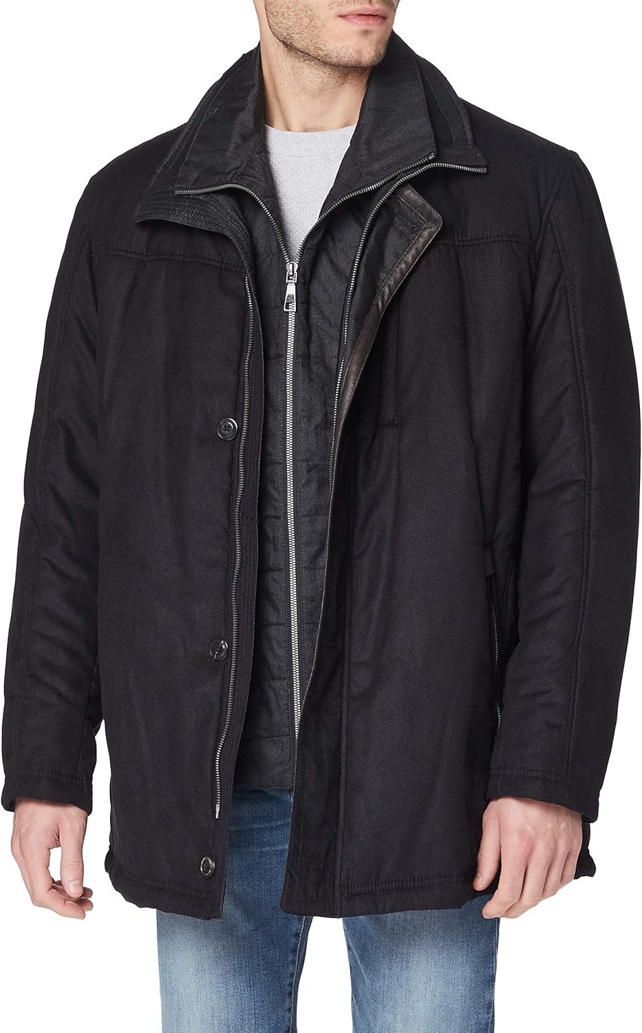 Bugatti Men's 6753006904929052 Jacket, Black, 52 Amazon.co.uk Clothing