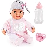 Bayer: Piccolina 15" Interactive Baby Doll Sounds Realistic 38cm Pink Romper, Lifelike Features, Realistic Sounds