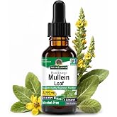 Natures Answer Mullein Leaf 1000 mg, 1 oz - Alcohol Free Herbal Supplement - Supports Respiratory Function and Mucous Membranes - Non-GMO, Kosher, Gluten-Free