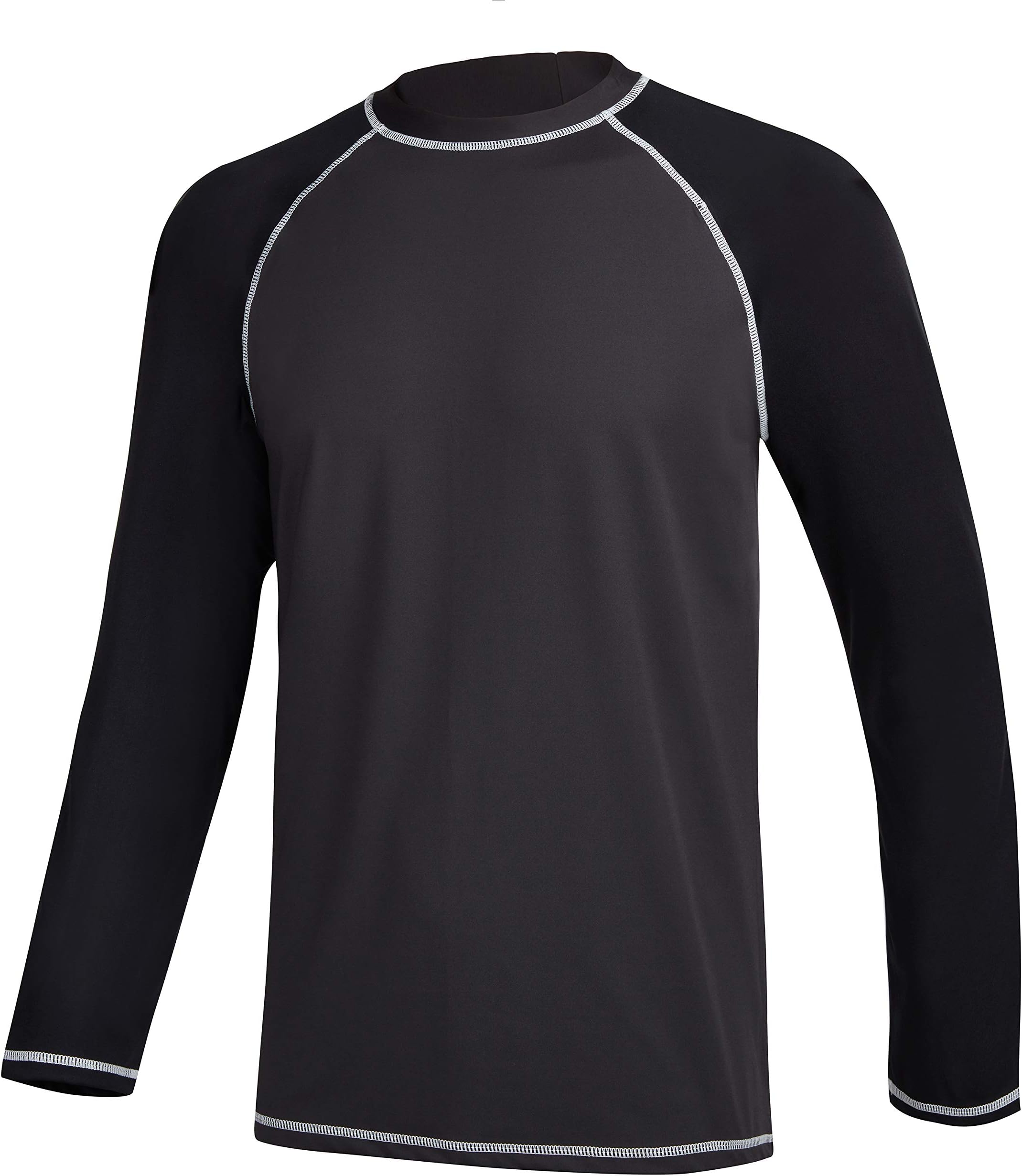 Mens Rash Guards UPF 50+ UV Protection Surfing T-Shirts Long Sleeves Quick Dry Diving Rash Top