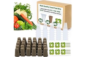 AMBGROW 90Pcs Grow Sponges and Baskets for Hydroponic Growing System, Indoor Plants Hydroponics Supplies Compatible with Idoo LYKO(Square)