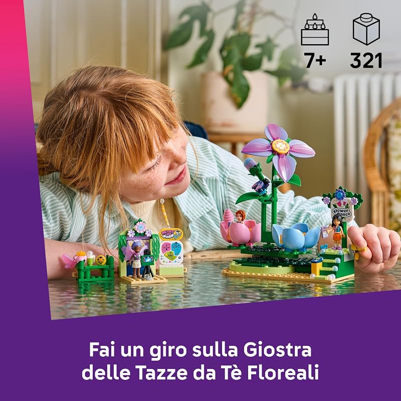 Friends Giostra delle tazze da tè floreali 42702