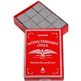 Silver Cup National Tournament Pool cue Billiard Premium Chalk - ONE Dozen