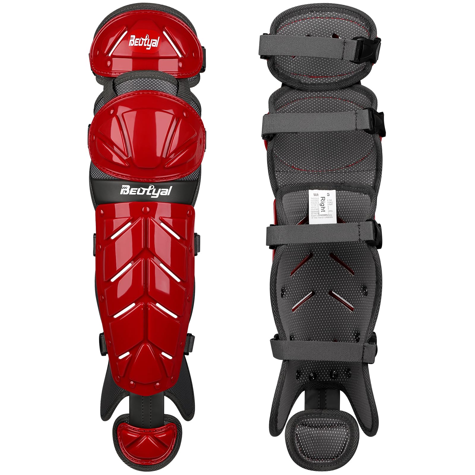 Photo 1 of Beutyal Baseball Softball Catcher Leg Guards Shin Guards Adult 15 Inch