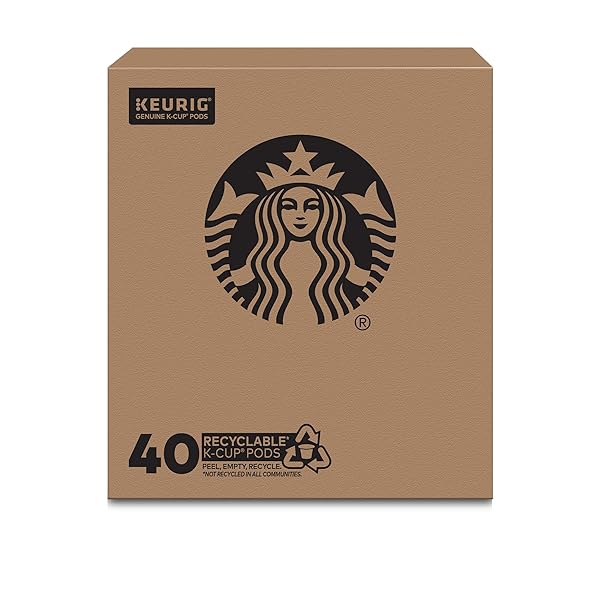 STARBUCKS LIGHT ROAST K-CUP COFFEE PODS — VERANDA FOR KEURIG BREWERS — 1 BOX (40 PODS)