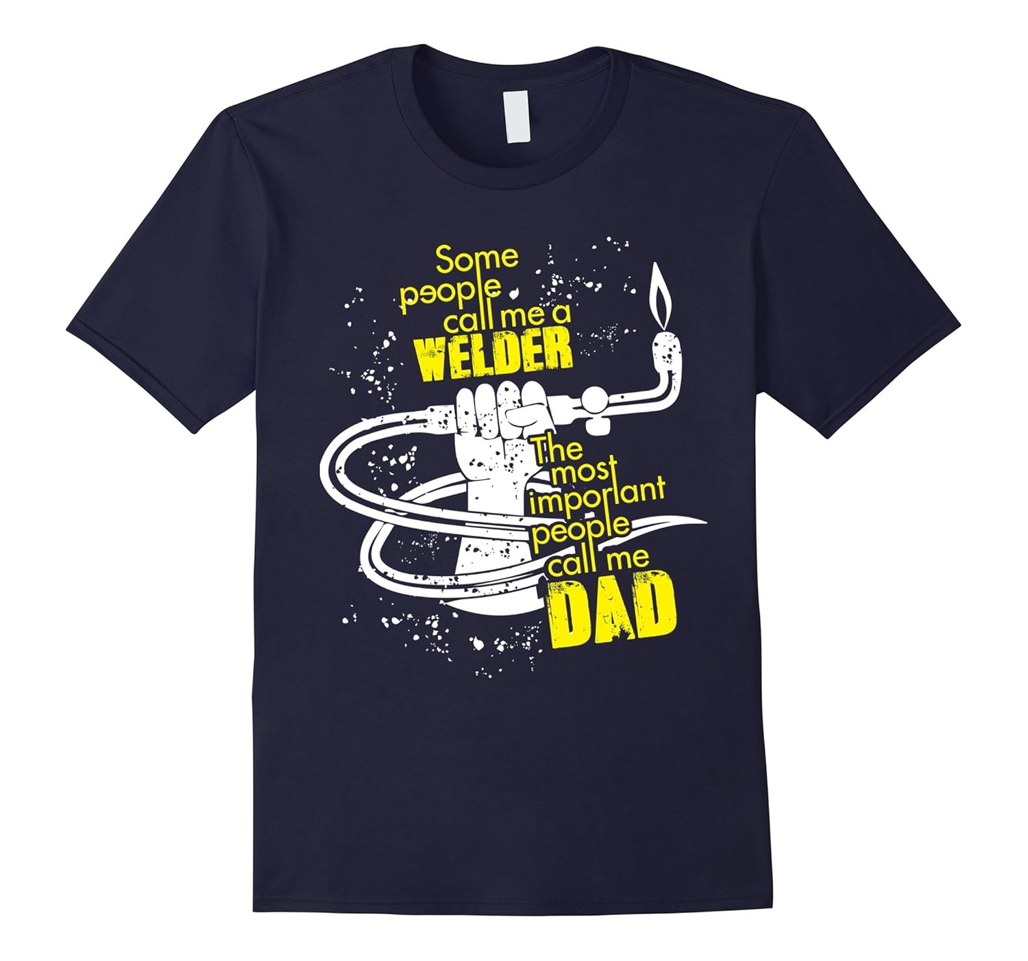 Mens Welder Dad T-Shirt Funny Dad Gift Welder Apparel-ANZ