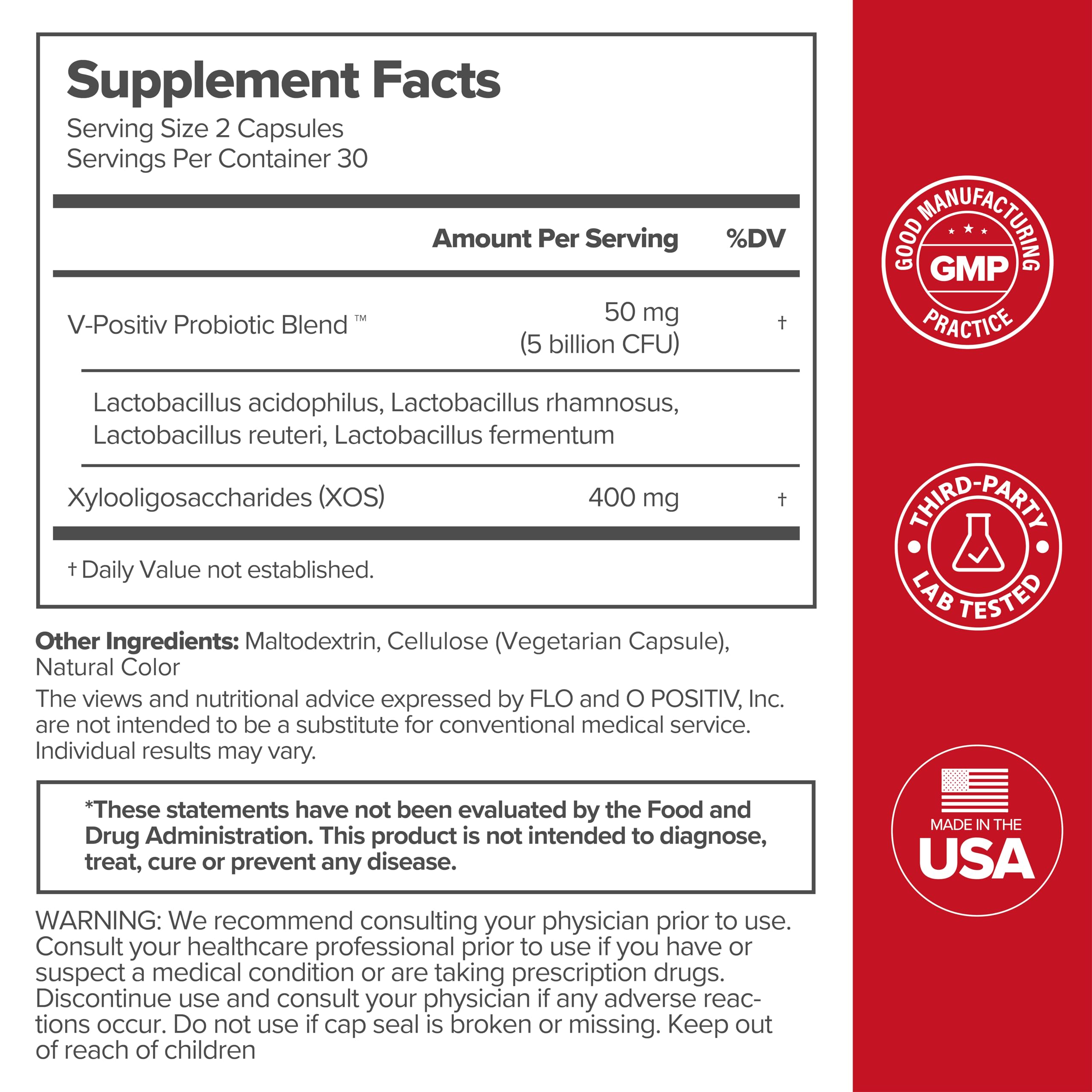 URO Vaginal Probiotics, pH Balance with Prebiotics & Lactobacillus Probiotic Blend - Women's Health Supplement - Promote Healthy Vaginal Odor & Vaginal Flora, 30 Servings (Pack of 3)