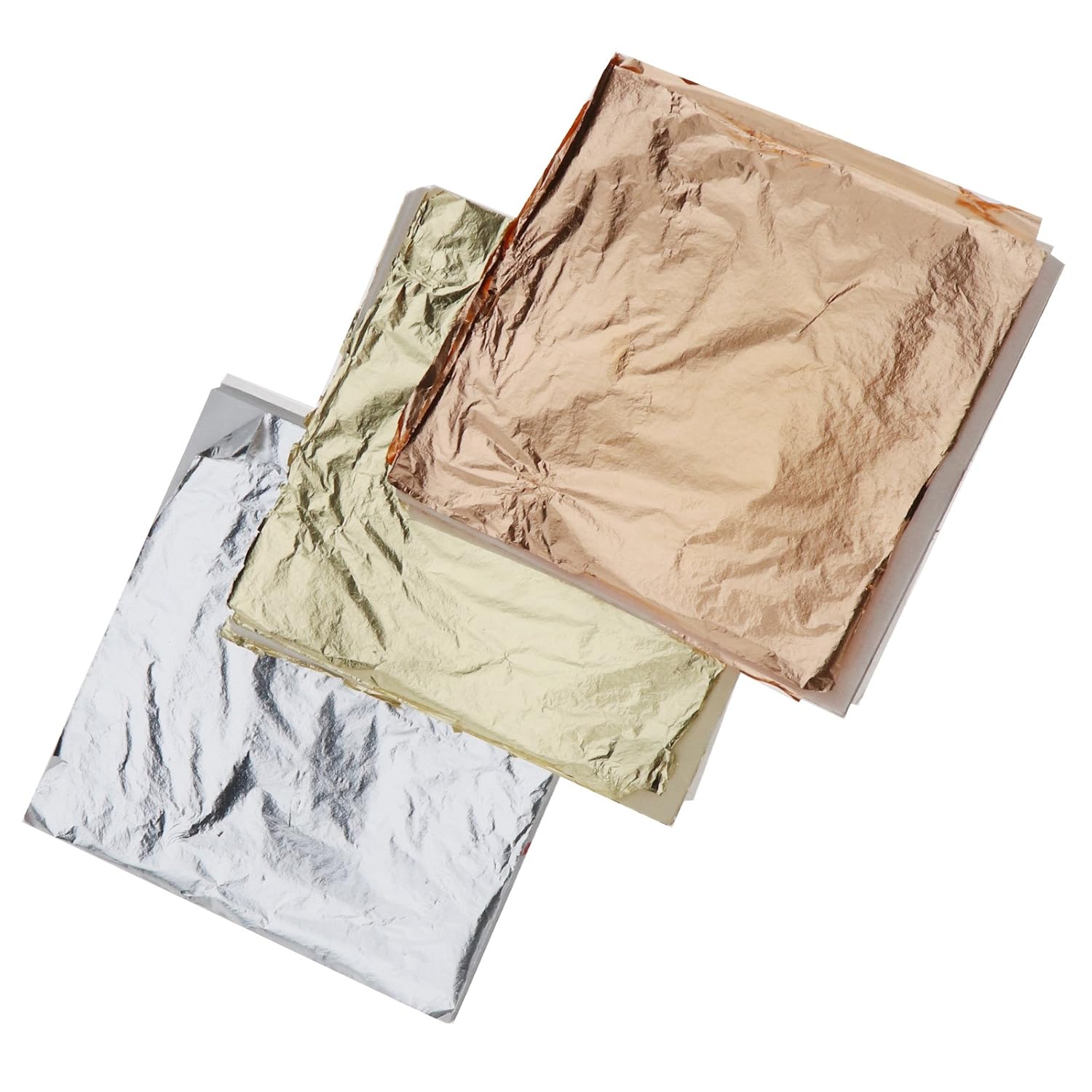 Enet 300pcs Dorure Imitacion Hoja De Oro Hoja De Plata Artesania