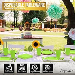 350 PCS Disposable Tableware Combo Pack