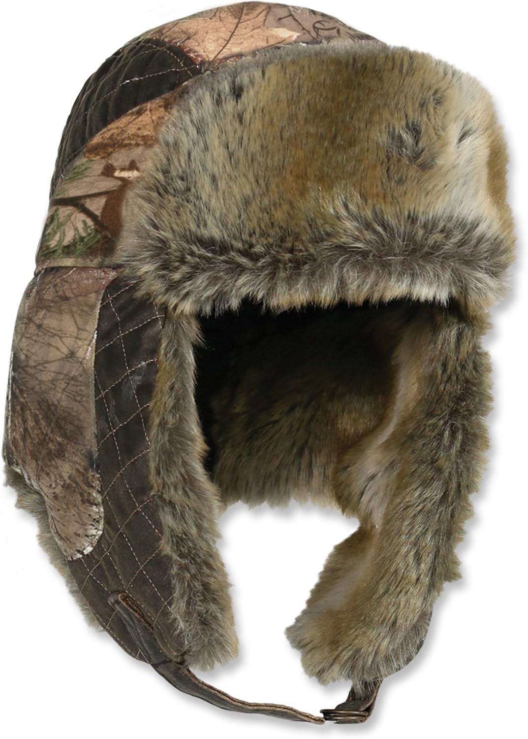 snow camo trapper hat