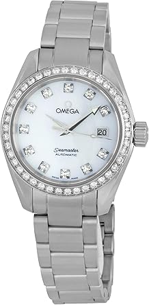 Omega Women's 2565.75.00 Seamaster Aqua Terra Automatic Diamond Bezel Watch