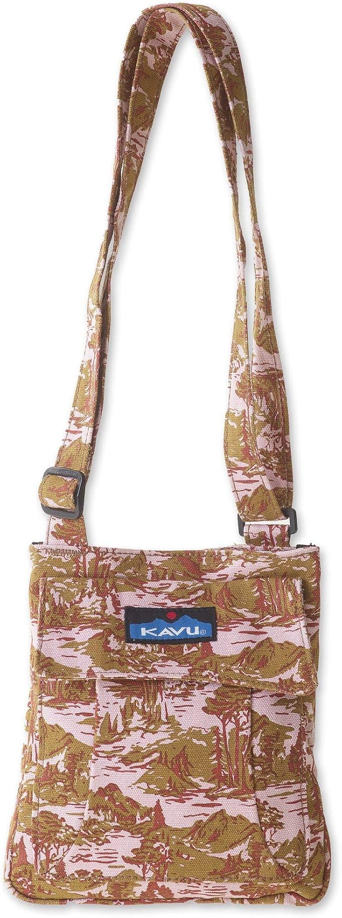KAVU Mini Keeper Bag With Hip Crossbody Adjustable Purse Strap Blush