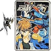 JUST FUNKY Gundam Wing 45 X 60 Inch Fleece Throw Blanket & Sticker