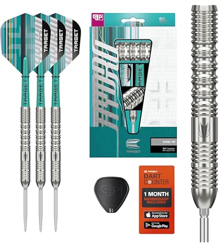 Target Darts EXO Edition 90% Tungsten Steel Tip Darts Set – 23g