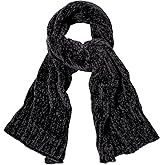 SOJOS Lightweight Ultra Soft Chenille Ribbed Thick Scarf Knit Shawl for Women for Fall Winter Shawl Wrap SC326