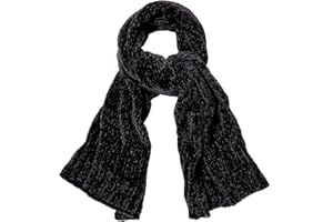SOJOS Lightweight Ultra Soft Chenille Ribbed Thick Scarf Knit Shawl for Women for Fall Winter Shawl Wrap SC326