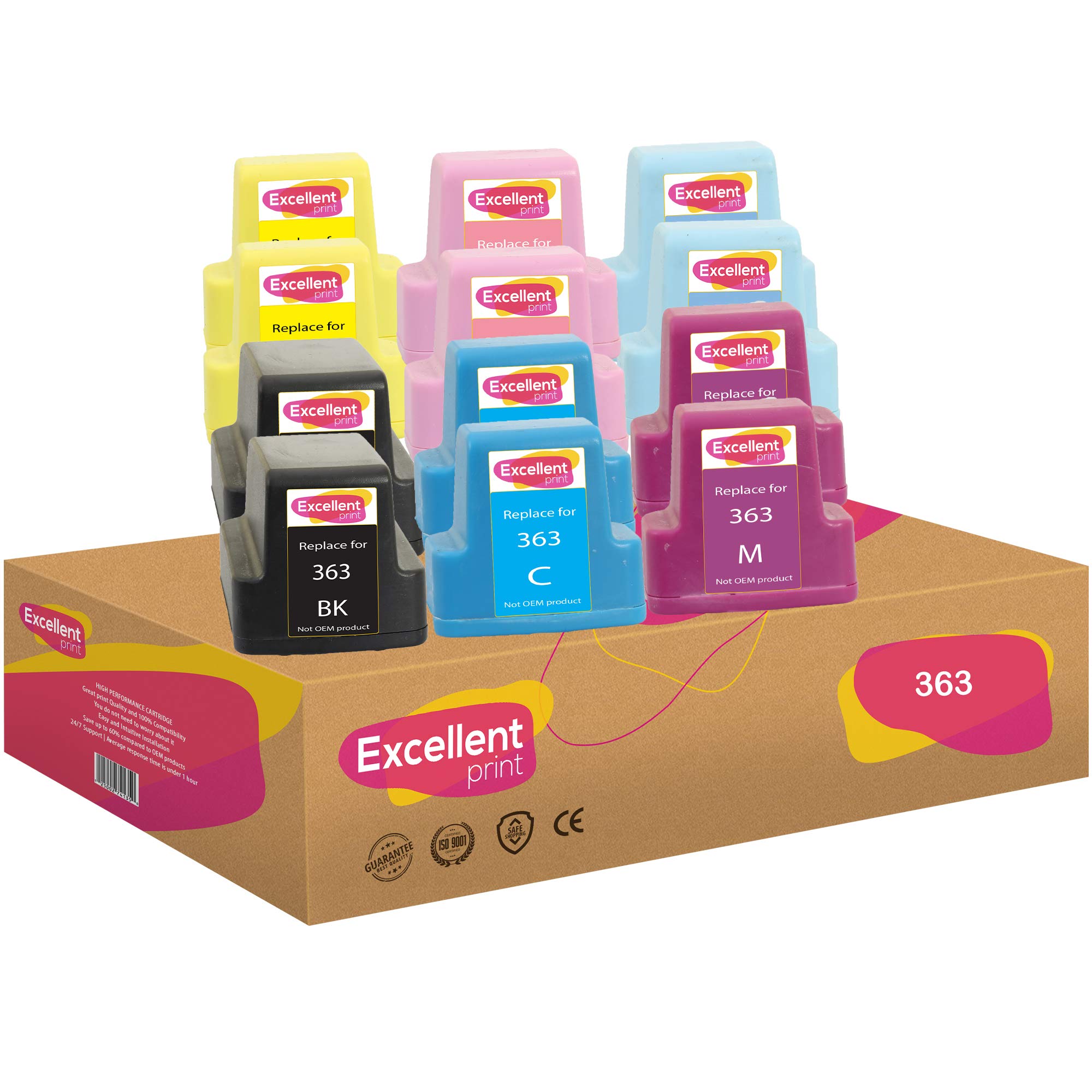 Excellent Print 363 Compatible Ink Cartridges for HP Photosmart 3100 3200 3110 C6280