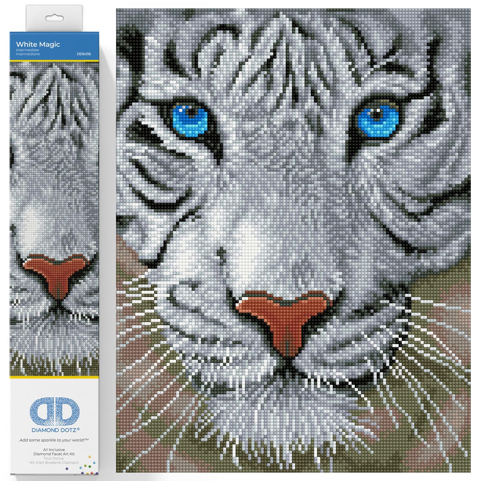 DIAMOND DOTZ Painting, Beginner Kit, White Magic, 34 x 42cm, DD8.016 — image 1